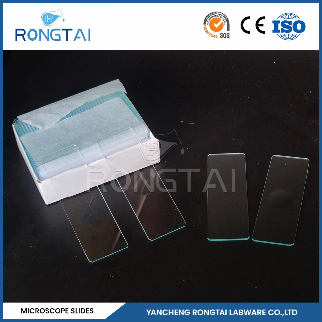 Rongtai Lab Equipment Fabricators Microscope Slide Types China 7101 7102 7105 7107 7109 Polish Quartz Glass Microscope Slides