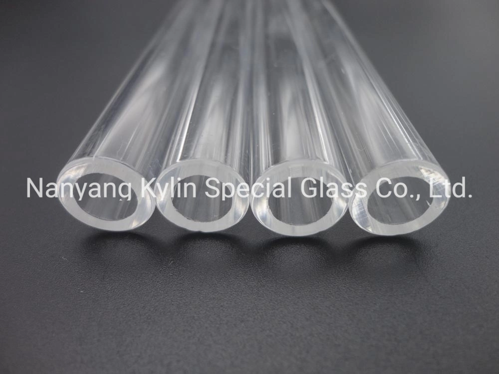 Heat Resistance Thick Wall Clear Fused Silica Quartz Glass Tubing with Competitive Price